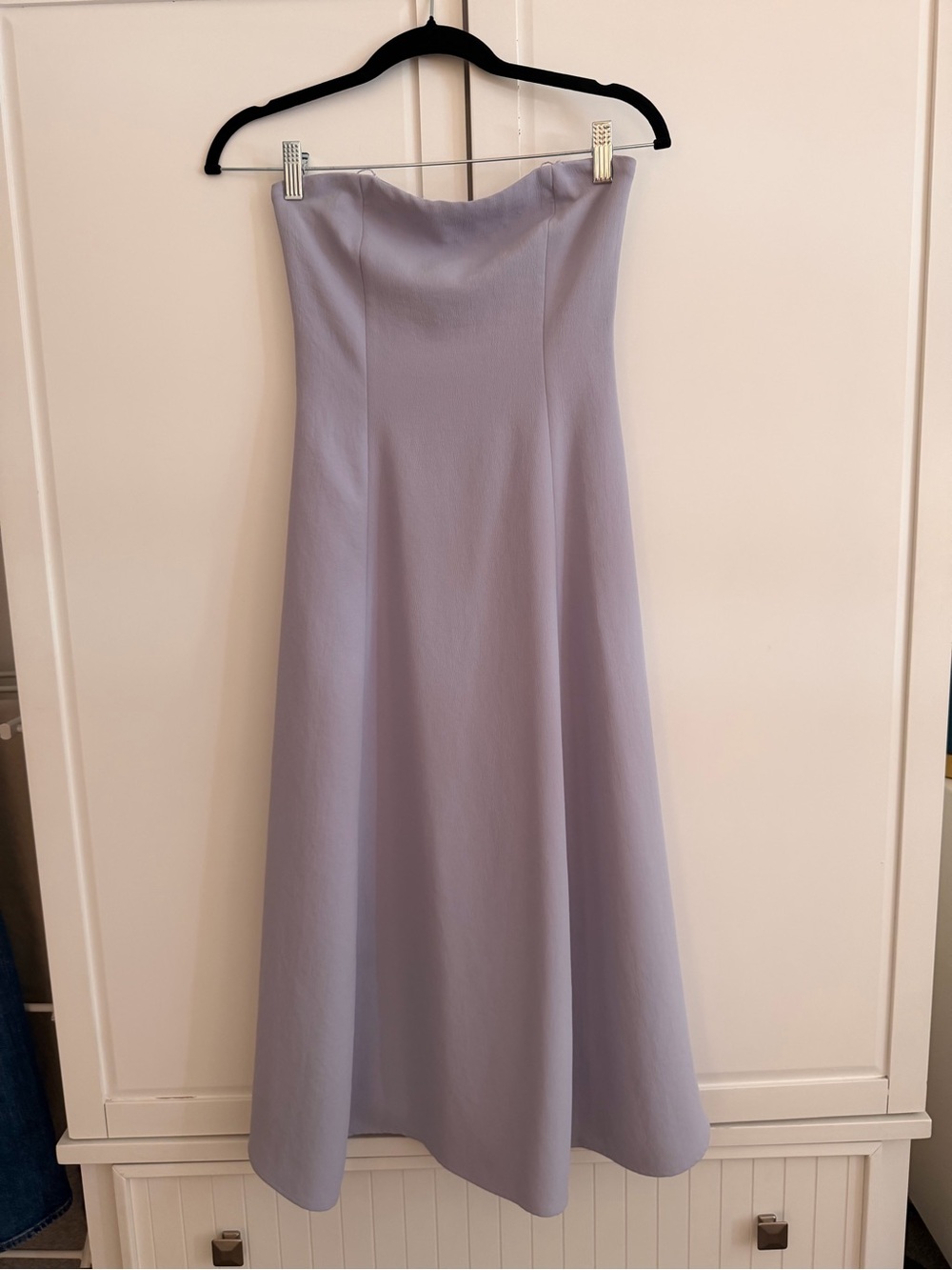 Aritzia Strapless A-Line Maxi Skirt in Lavender